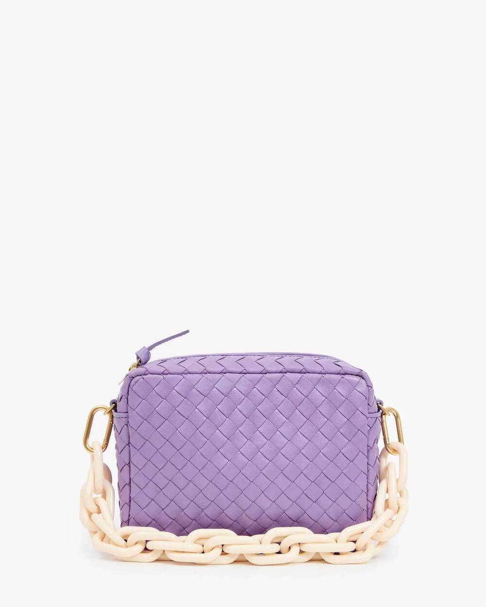 NEW CLARE V. women's midi sac leather crossbody bag in jacaranda